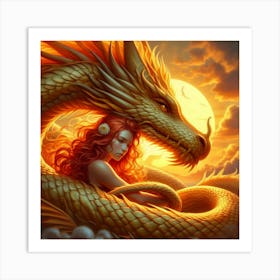 Dragon Girl 1 Art Print