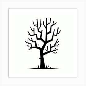 Minimalistic tree 2 Art Print