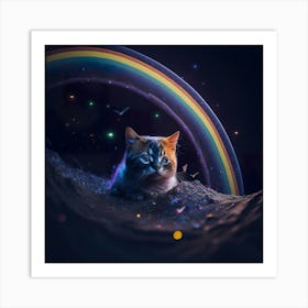 Cat Galaxy (105) Art Print