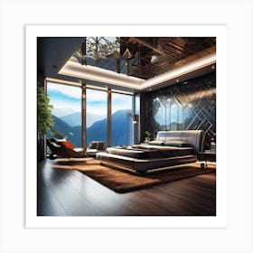 Bedroom With A View Art Print