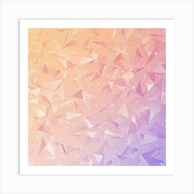 Abstract Triangles Background Art Print