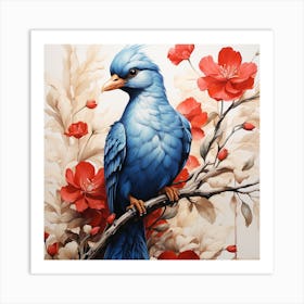 Blue Bird Art Print