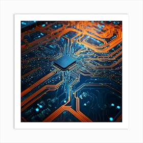 Computer Circuit Board 10 Art Print