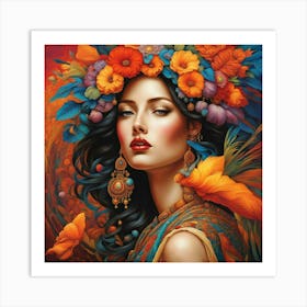 Mexican Woman Art Print