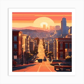 San Francisco Cityscape Art Print