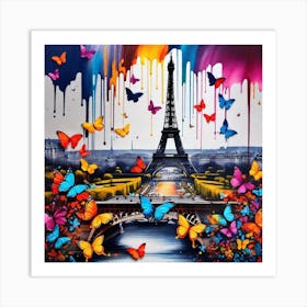 Butterfly Paris 1 Art Print