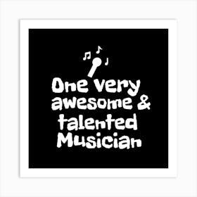 Talented Musician Art Print