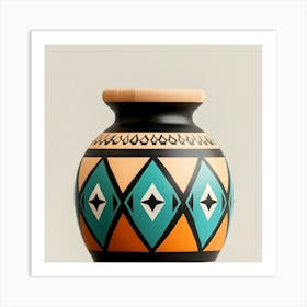 Aztec Vase Art Print