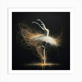 Ballerina Canvas Print 1 Art Print