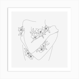 Love yourself Line art Art Print