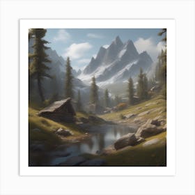 Mountain Landscape 44 Art Print