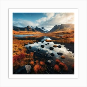 Iceland Landscape 1 Art Print