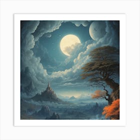 Fantasy Landscape Painting Art Print