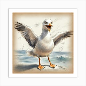 Seagull 7 Art Print