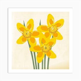 Daffodils Yellow Art Print