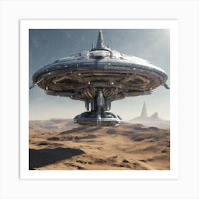 Alien Spaceship 9 Art Print