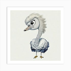 Ostrich Art Print