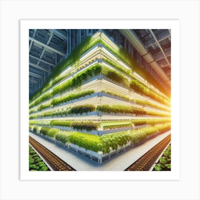 Futuristic Urban Farming In The City Art Print