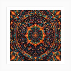 Abstract Mandala 8 Art Print