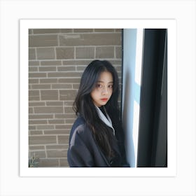 AI Jisoo high school Art Print