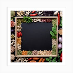 Legumes As A Frame (74) Art Print