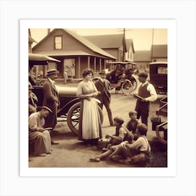 Early 20th Century Americana~Reimagined 2 Art Print