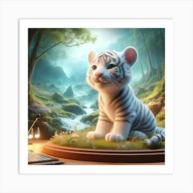 White Tiger 27 Art Print