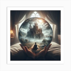 Castle In a Crystal ball Art Print