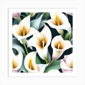 Flowers pastel IDEAS 7 Art Print