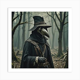 Raven In The Woods Art Print