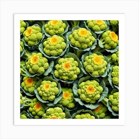 Cauliflowers In The Market Art Print