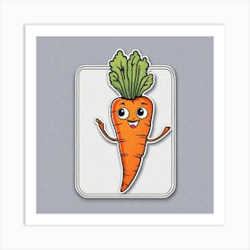 Carrot Sticker 2 Art Print