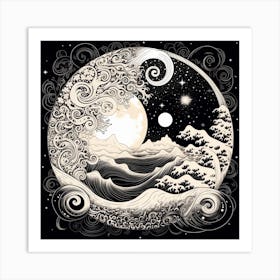 Yin And Yang 27 Art Print