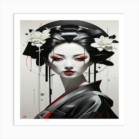 Geisha Art Print