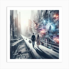 Futuristic Cityscape 20 Art Print