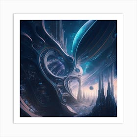 Alien City Art Print