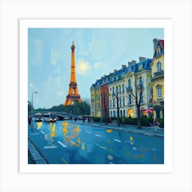 Paris At Dusk Art Print