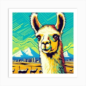 Llama Art Print