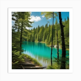 Blue Lake 8 Art Print