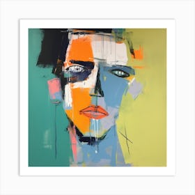 Human Faces Abstract Collection Hfc 31 Art Print