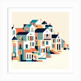 City Of Houses Art Print