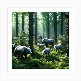 Engineered Forest 12 Art Print