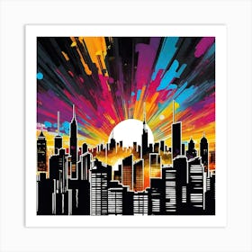 New York City Skyline 48 Art Print