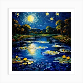 A Gallery Of Classical Oil Paintings Showcasing Renaissance Masters Monets Water Lilies Causing Ri 17565839 (3) Art Print