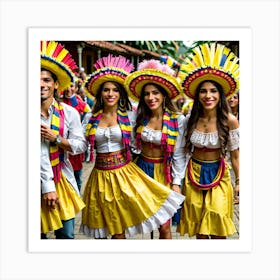 Venezuelan Festival 2 Art Print