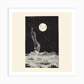 Moon Square Art Print