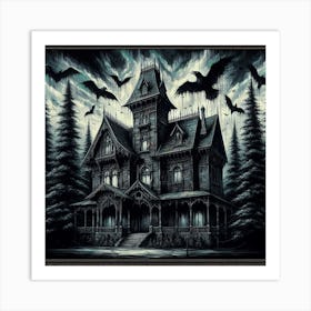 Haunted House 7 Art Print