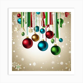 Christmas Background 17 Art Print