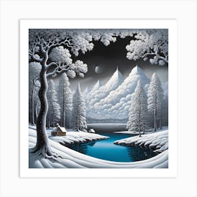 Winter Landscape Art Print