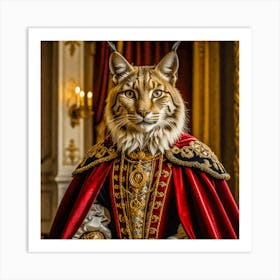 Lord Lynx of the Regal Highlands: The Royal Animal Series Art Print